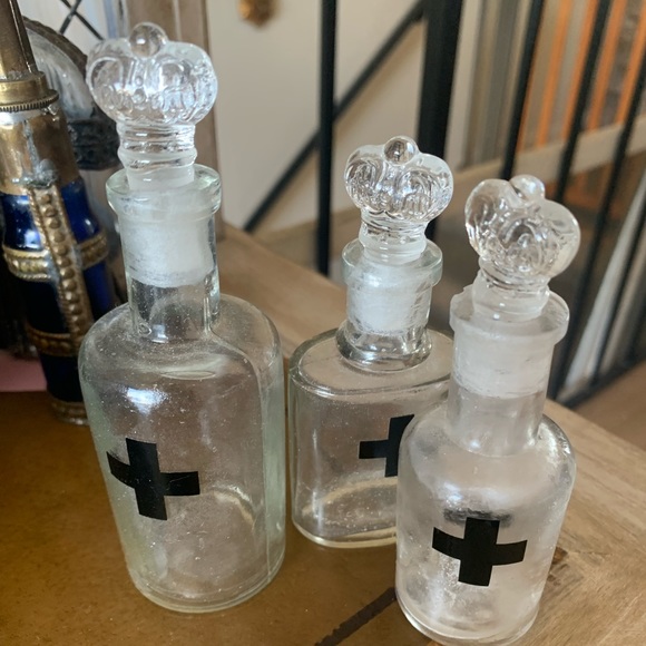 Set of three vintage apothecary - Picture 1 of 4